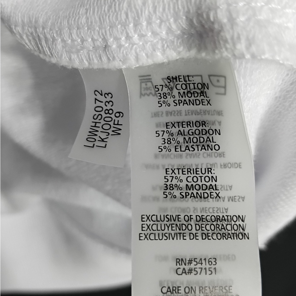 Karl lagerfield White Sweatshirt with Floral Perfum brand new w out tags size M - Picture 12 of 13